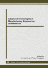 Image for Advanced Technologies in Manufacturing, Engineering and Materials