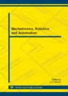 Image for Mechatronics, Robotics and Automation