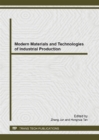 Image for Modern Materials and Technologies of Industrial Production