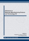 Image for Advances in Materials Manufacturing Science and Technology XV