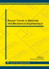 Image for Recent Trends in Materials and Mechanical Engineering II