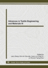 Image for Advances in Textile Engineering and Materials III