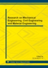 Image for Research on Mechanical Engineering, Civil Engineering and Material Engineering