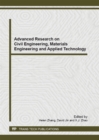 Image for Advanced Research on Civil Engineering, Materials Engineering and Applied Technology