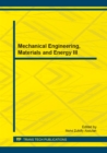 Image for Mechanical Engineering, Materials and Energy III
