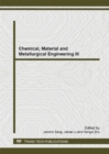 Image for Chemical, Material and Metallurgical Engineering III