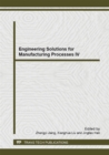 Image for Engineering Solutions for Manufacturing Processes IV