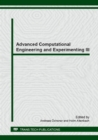 Image for Advanced Computational Engineering and Experimenting III