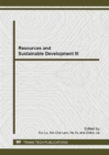Image for Resources and Sustainable Development III