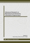 Image for Advanced Research on Mechanical and Electronic Information Engineering II
