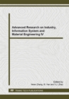 Image for Advanced Research on Industry, Information System and Material Engineering IV