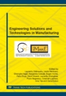 Image for Engineering Solutions and Technologies in Manufacturing
