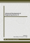 Image for Advanced Development of Engineering Science IV