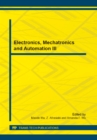Image for Electronics, Mechatronics and Automation III
