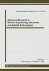 Image for Advanced Research in Material Engineering, Machinery and Applied Technologies