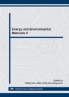 Image for Energy and Environmental Materials II