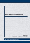 Image for Basic Research of Materials