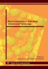 Image for Recent Advances in Solid State Science and Technology