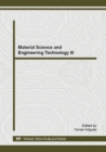 Image for Material Science and Engineering Technology III