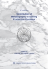 Image for Contribution of Metallography to Solving Production Problems