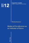 Image for Modes of Co-reference as an Indicator of Genre : v. 12