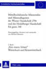 Image for Mittelhochdeutsche Minnereden und Minneallegorien der Wiener Handschrift 2796 und der Heidelberger Handschrift Pal. germ. 348 : 2. Band: «Von einem Schatz» (Woerterbuch und Reimwoerterbuch)