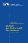 Image for Studies in late modern English correspondence  : methodology and data