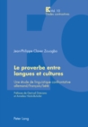 Image for Le Proverbe Entre Langues Et Cultures