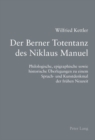 Image for Der Berner Totentanz Des Niklaus Manuel