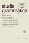Image for Die Syntax des Imperativs