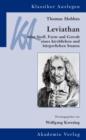 Image for Thomas Hobbes: Leviathan: oder Stoff, Form und Gewalt eines kirchlichen und burgerlichen Staates