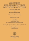 Image for Achtes Buch: Vom Frieden 1815 Bis Zur Franzoesischen Revolution 1830 : Dichtung Der Allgemeinen Bildung. Abteilung VII