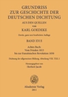 Image for Achtes Buch: Vom Frieden 1815 Bis Zur Franzoesischen Revolution 1830 : Dichtung Der Allgemeinen Bildung. Abteilung VIII