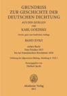 Image for Achtes Buch: Vom Frieden 1815 Bis Zur Franzoesischen Revolution 1830 : Dichtung Der Allgemeinen Bildung. Abteilung X