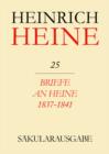 Image for Briefe an Heine 1837-1841.