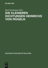 Image for Die kleineren Dichtungen Heinrichs von Mugeln: Zweite Abteilung