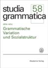 Image for Grammatische Variation und Sozialstruktur