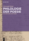 Image for Philologie der Poesie: Von Goethe bis Peter Szondi