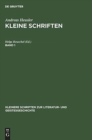 Image for Andreas Heusler: Kleine Schriften. Band 1