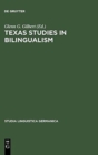 Image for Texas Studies in Bilingualism