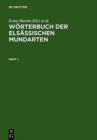 Image for Woerterbuch Der Elsassischen Mundarten