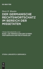 Image for Die Terminologie der alteren westgermanischen Rechtsquellen