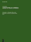 Image for Scholia in Aristotelem : Supplementum Scholiorum Syriani in Metaphysica Commentaria. Accedit Vita Marciana