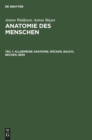 Image for Allgemeine Anatomie, R?cken, Bauch, Becken, Bein