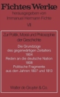 Image for Zur Politik, Moral Und Philosophie Der Geschichte