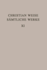 Image for Christian Weise Samtliche Werke 11. Band