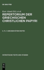 Image for Kirchenvater-Papyri : Teil 1: Beschreibungen