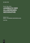 Image for Allgemeine Geomorphologie : Textteil Und Gesonderter Bilderteil