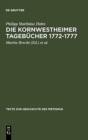 Image for Die Kornwestheimer Tagebucher 1772-1777
