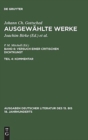 Image for Ausgew?hlte Werke, Bd 6/Tl 4, Kommentar